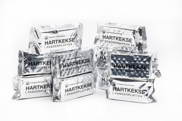 10 x 125 g Hartkekse (Panzerplatten), aus original Bundeswehr Produktion